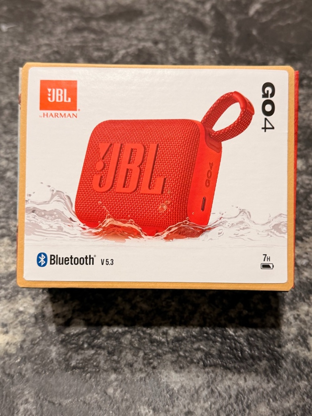 JBL GO 4 Portable Bluetooth Speaker — Red